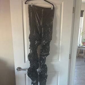 Fashion Nova faux leather stacked pants